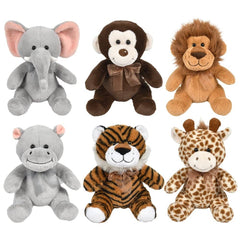 9" Jungle Assortment 48ct Plush - LLB Toys