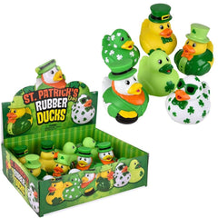 St. Patrick's Day Rubber Duckies 3.5" 12ct - LLB Toys