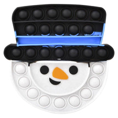 SNOWMAN TOP HAT BUBBLE POPPERS 6" Christmas - LLB Toys