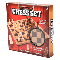 10" WOODEN CHESS SET
