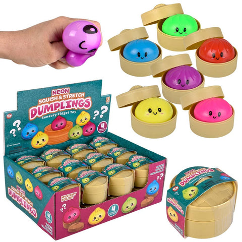 2" Squish And Stretch Surprise Neon Dumplings - LLB Toys