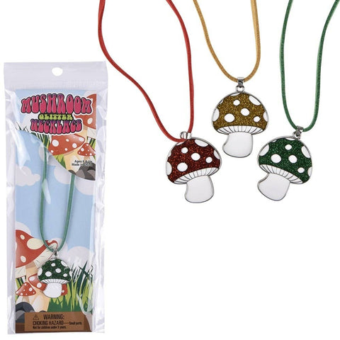 16" Mushroom Glitter Necklace - LLB Toys