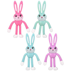 Bendable Easter Bunnies 5" 24/disp - LLB Toys