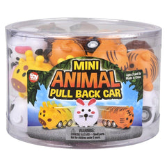 1.5" Mini Animal Pull Back Car Novelty Toy 24ct - LLB Toys