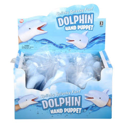 Stretchy Dolphin Hand Puppet 6" LLB kids toys