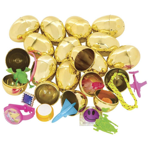 2" Toy Filled Metallic Gold Egg (720pcs/case) LLB kids toys