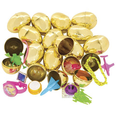 2" Toy Filled Metallic Gold Egg (720pcs/case) LLB kids toys