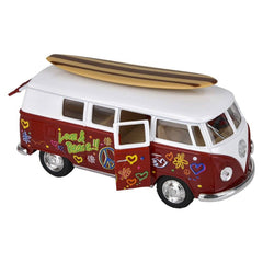 5" Diecast  1962 VW Bus/Surfboard - LLB Toys