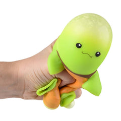 4" Squish And Stretch Turtle Burger 12ct- LLB Toys