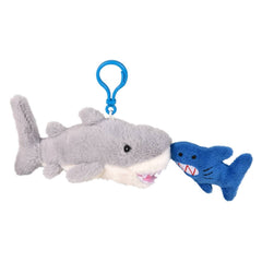 3.5" Mighty Quakes Shark Backpack Clip - LLB Toys
