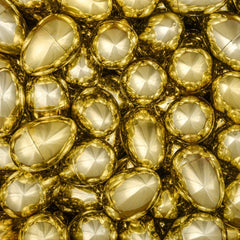 4" Toy Filled Metallic Gold Eggs 144 Pcs/Case - LLB Toys