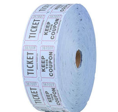 DOUBLE ROLL TICKET BLUE -2000/ROLL LLB Party Supply