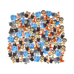 MINI ZOO ANIMAL ERASER ASSORTMENT LLB kids toys