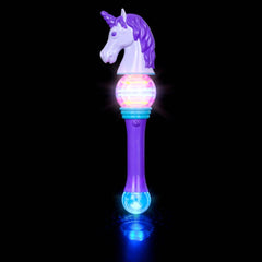 15.5" SPINNING LIGHT-UP UNICORN WAND LLB Light-up Toys