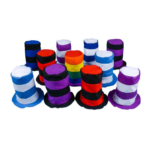 STOVE PIPE HAT ASSORTMENT (24PCS/UNIT) - LLB Toys