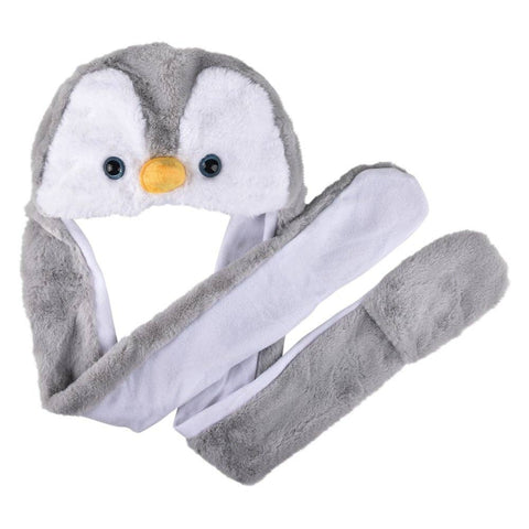 Light-Up Penguin Hoodie Scarf Hat 35" Christmas - LLB Toys