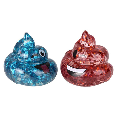 1.1" Mini Glitter Poop Squeezy Figurines  - LLB Toys