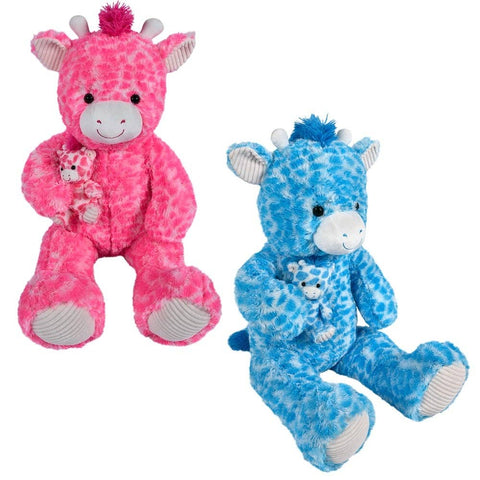 36" Mamma Giraffe With 6.5" Baby- LLB Toys