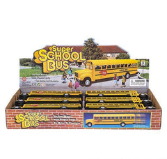 8.5" DIE-CAST PULL BACK SCHOOL BUS (6PCS/DISPLAY)  Car Toys