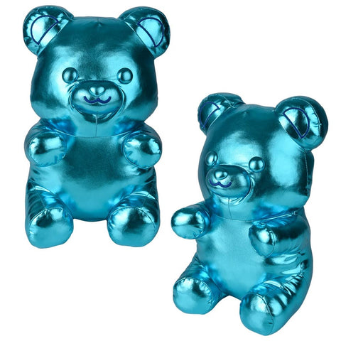16" Metallic Teal Yummy Bear Pillow - LLB Toys