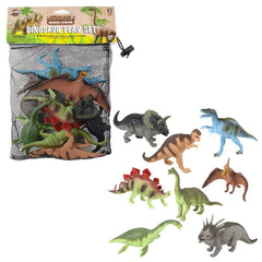 8PC MESH BAG DINOSAUR ASSORTMENT LLB kids toys