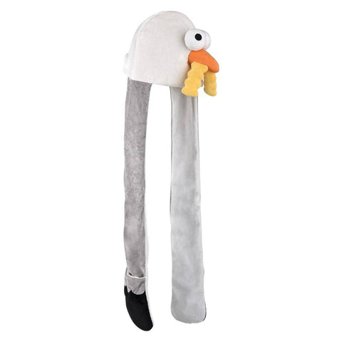 Plush Seagull Hoodie Scarf Hat 35" - LLB Toys