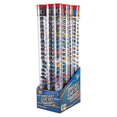 DIE-CAST CAR TUBE SET 1:64 SCALE LLB Car Toys