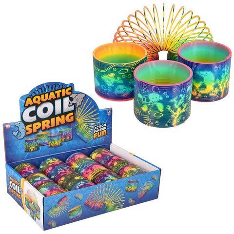 3" (80mm) AQUATIC ANIMAL PRINT COIL SPRING LLB kids toys