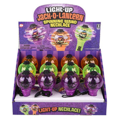 Jack O Lantern Light Up Wand Necklace 4.5" - LLB Toys