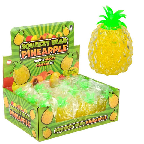 3.75" SQUEEZY BEAD PINEAPPLE LLB kids toys