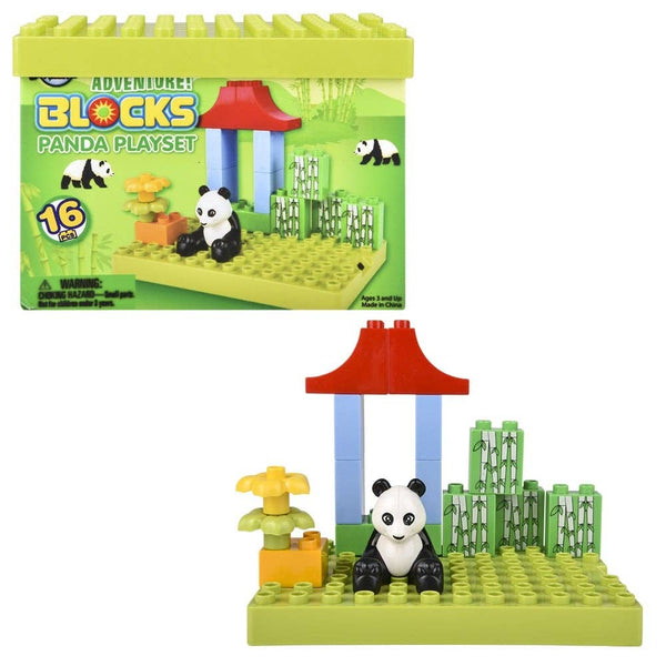 BLOCK SCENE PANDA 16PCS LLB kids toys