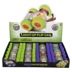 4" TRANSPARENT GEAR FLIP CAR - LLB kids toys