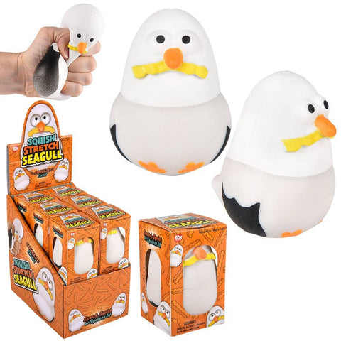 3.5" Squish And Stretch Seagull - LLB Toys