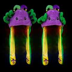 Mardi Gras Axolotl Popping Ear Light-Up Hat - LLB Toys