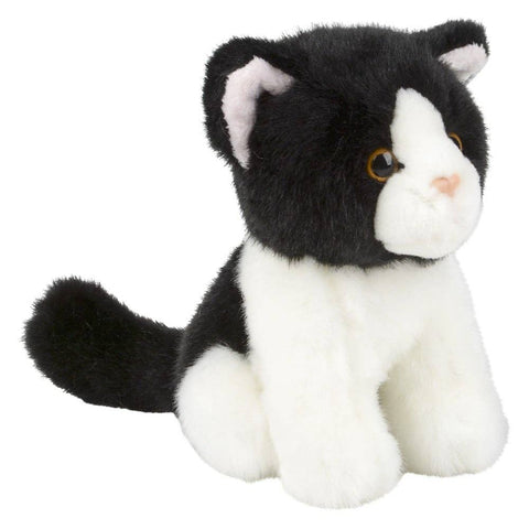 6" HEIRLOOM TREASURE BLACK AND WHITE CAT LLB Plush Toys
