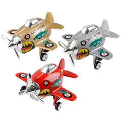 3.5" DIE-CAST PULL BACK SKYSHARK PLANE LLB Car Toys