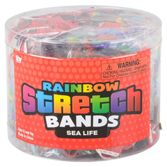 SEA LIFE RAINBOW SILICONE STRETCH BANDS LLB kids toys