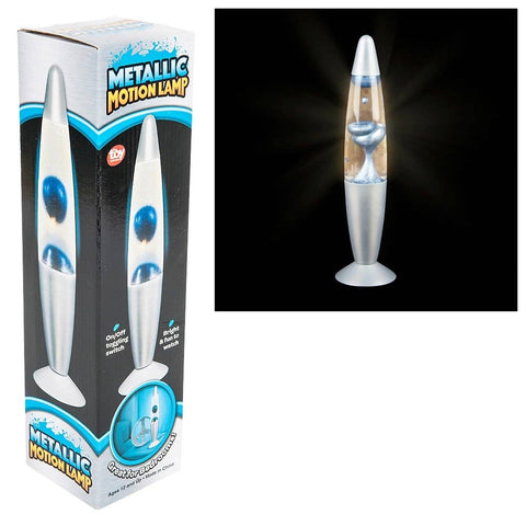 13.5" BLUE METALLIC WAX MOTION LAMP LLB kids toys
