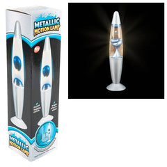 13.5" BLUE METALLIC WAX MOTION LAMP LLB kids toys