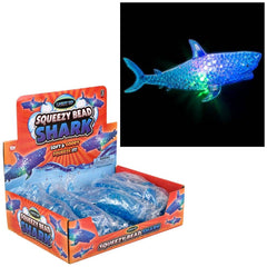 7.5" LIGHT-UP SQUEEZY BEAD SHARK LLB Light-up Toys