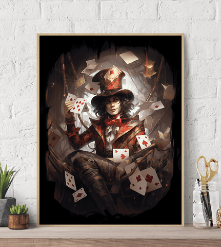 Mystical Card Master Canvas Wall Art Print