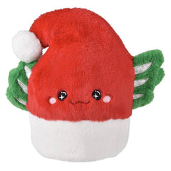 Light-Up Red Axolotl Santa Hat