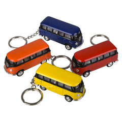 2.5" Diecast  1962 VW Bus Keychain-Color Top - LLB Toys