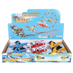 6.5" DIE-CAST PULL BACK CLASSIC WING AIRPLANE LLB Car Toys