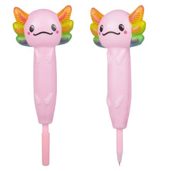 8.25" Squish Axolotl Pen LLB Stationary