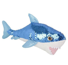 18" SEQUIN GREAT WHITE SHARK LLB kids toys