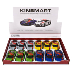 5" Diecast Pull Back 2020 Audi R8 Coupe Livery - LLB Toys