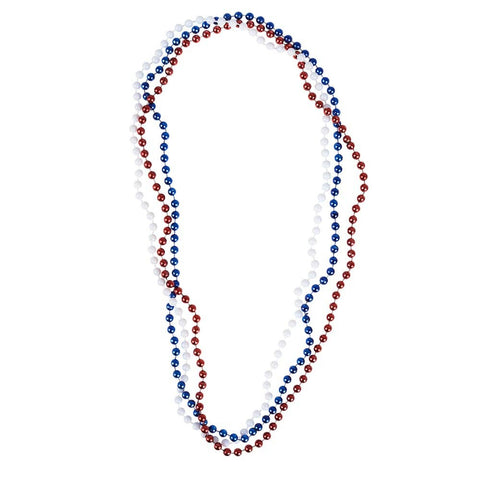 33" 7MM PATRIOTIC BEADS LLB kids toys