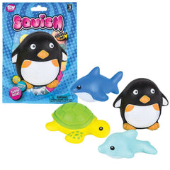 SQUISH SEA LIFE ASSORTMENT 3" LLB Squishy Toys