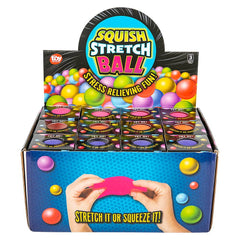 2.5" SQUISH GUMMI BALL Toys - Sold in Touch Box - LLB Toys